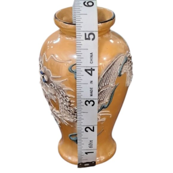 Vintage Nippon Japan Dragon Ware Moriage Porcelain Vase - Picture 9 of 9